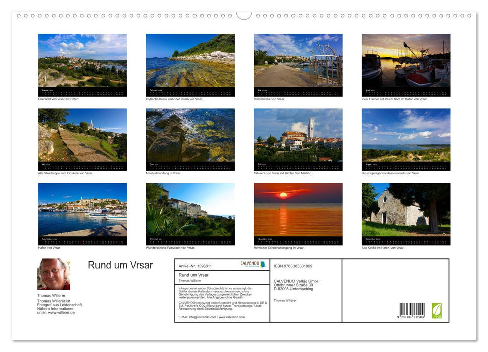 Around Vrsar (CALVENDO wall calendar 2024) 