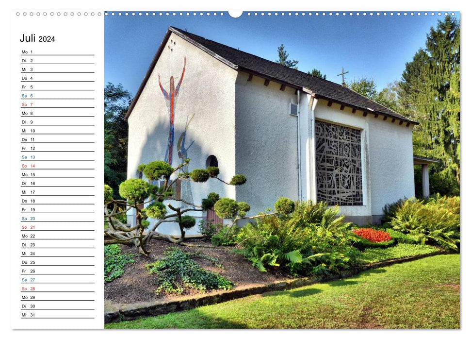 Sa(ar)cral architecture - chapels in Saarland (CALVENDO Premium Wall Calendar 2024) 