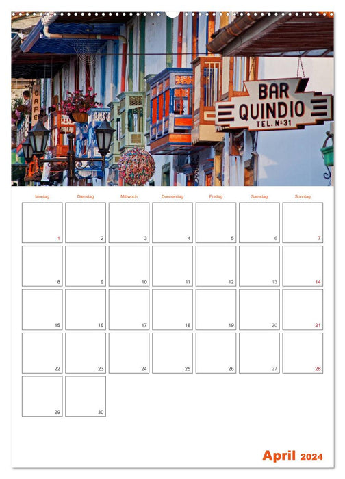 TRIBUTE TO COLOMBIA (CALVENDO wall calendar 2024) 