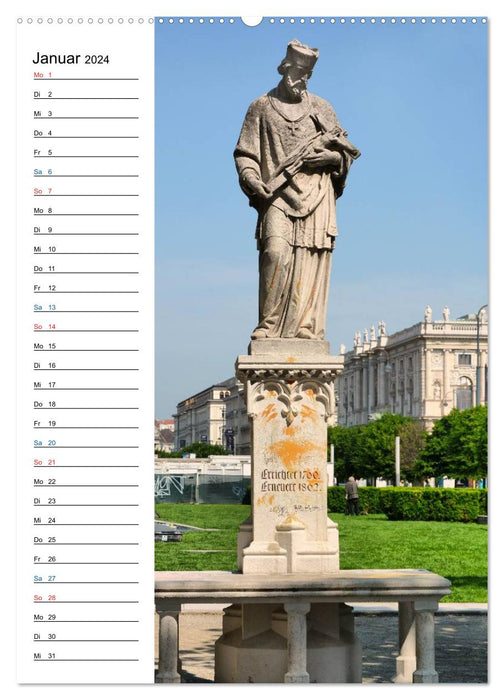 Nepomuk - The Bridge Saint (CALVENDO Premium Wall Calendar 2024) 