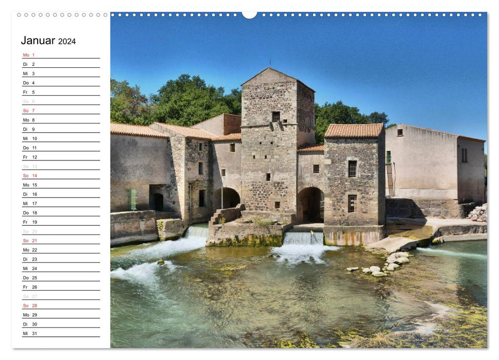 Languedoc-Roussillon - under the sun of the Midi (CALVENDO Premium Wall Calendar 2024) 