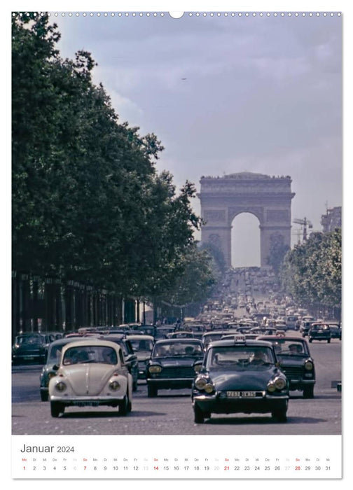 Paris, à l'époque... (Calendrier mural CALVENDO 2024) 