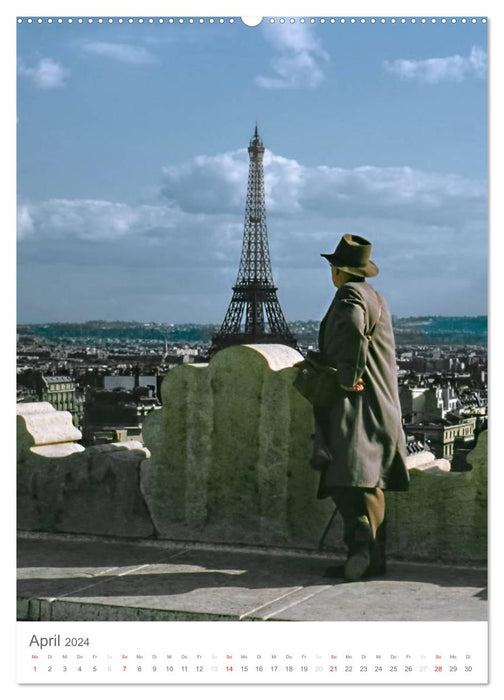 Paris, back then... (CALVENDO wall calendar 2024) 