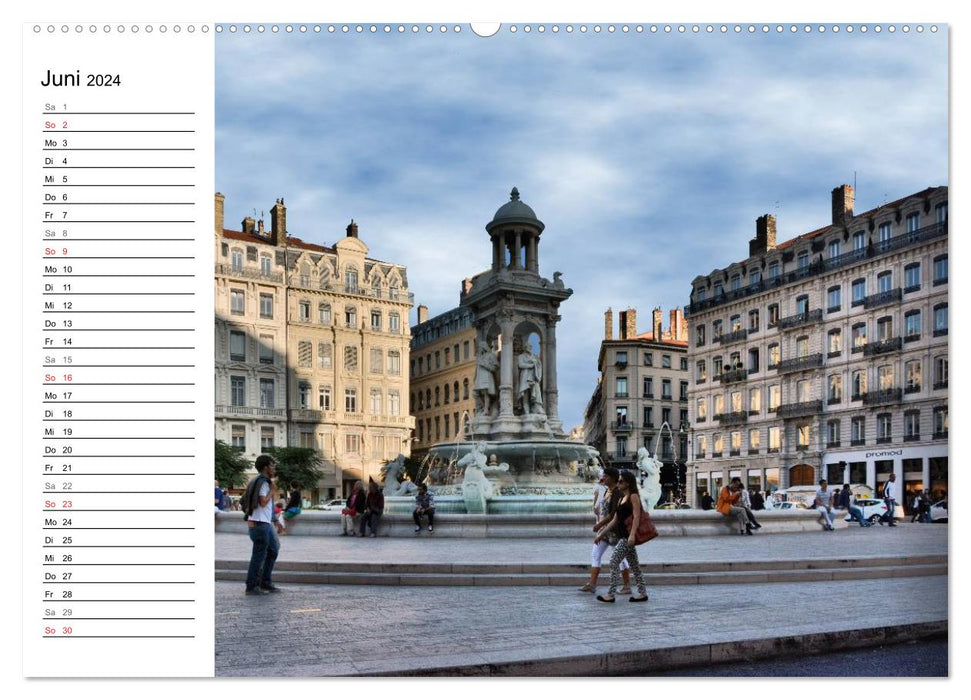 Frankreichs große Städte - Lyon (CALVENDO Premium Wandkalender 2024)