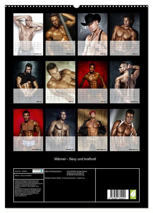 Männer - Sexy und kraftvoll (CALVENDO Premium Wandkalender 2024)