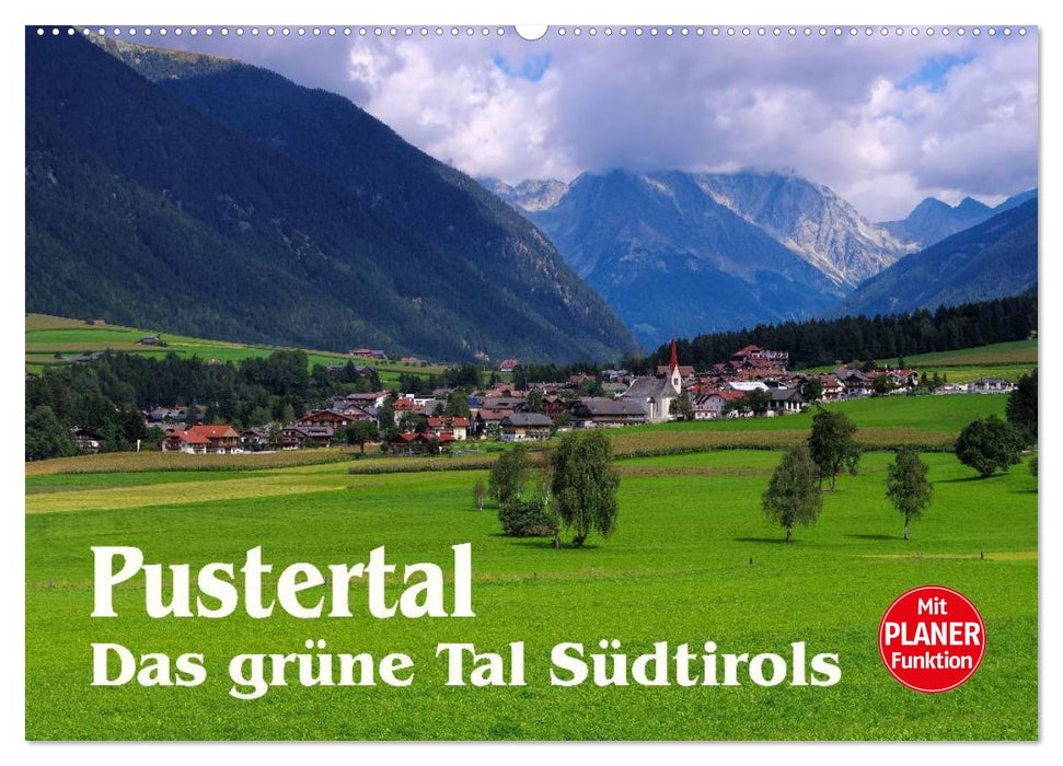 Pustertal - Das grüne Tal Südtirols (CALVENDO Wandkalender 2024)