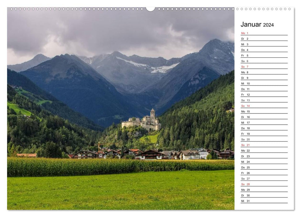 Pustertal - Das grüne Tal Südtirols (CALVENDO Wandkalender 2024)