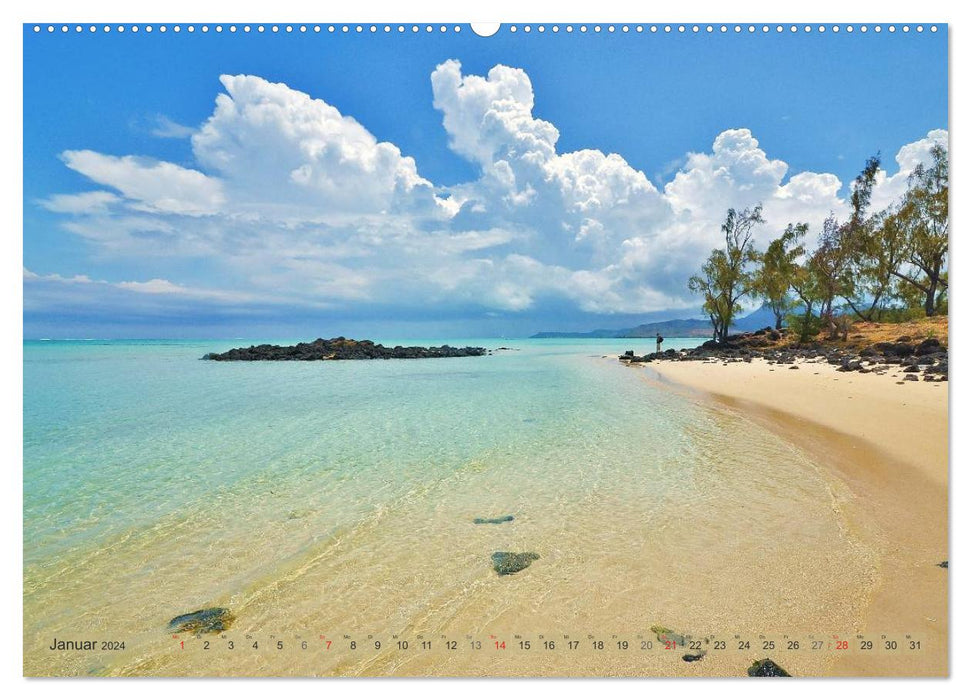 Träum dich nach Mauritius (CALVENDO Wandkalender 2024)