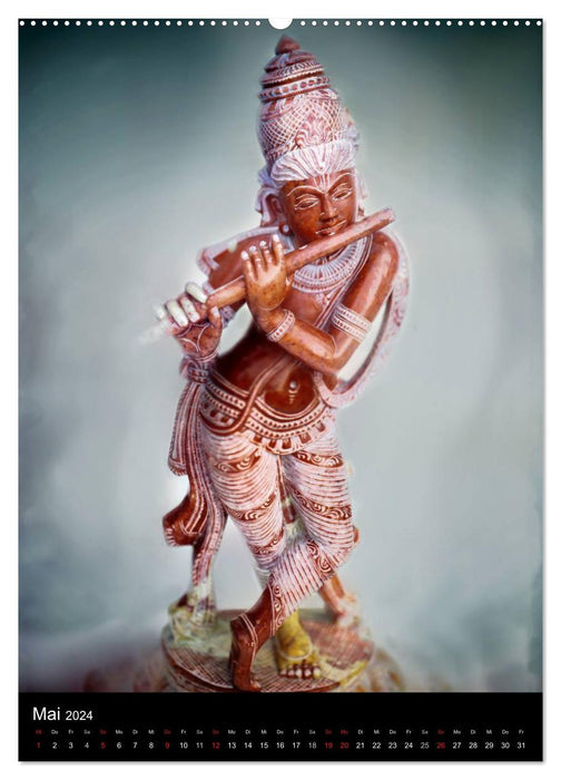 SKULPTUREN Hinduistische Göttinnen und Götter • Buddhas (CALVENDO Premium Wandkalender 2024)