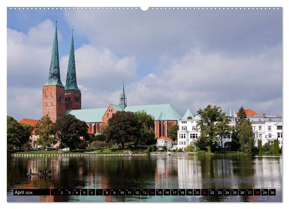 Baltic Sea Pearl Lübeck (CALVENDO wall calendar 2024) 