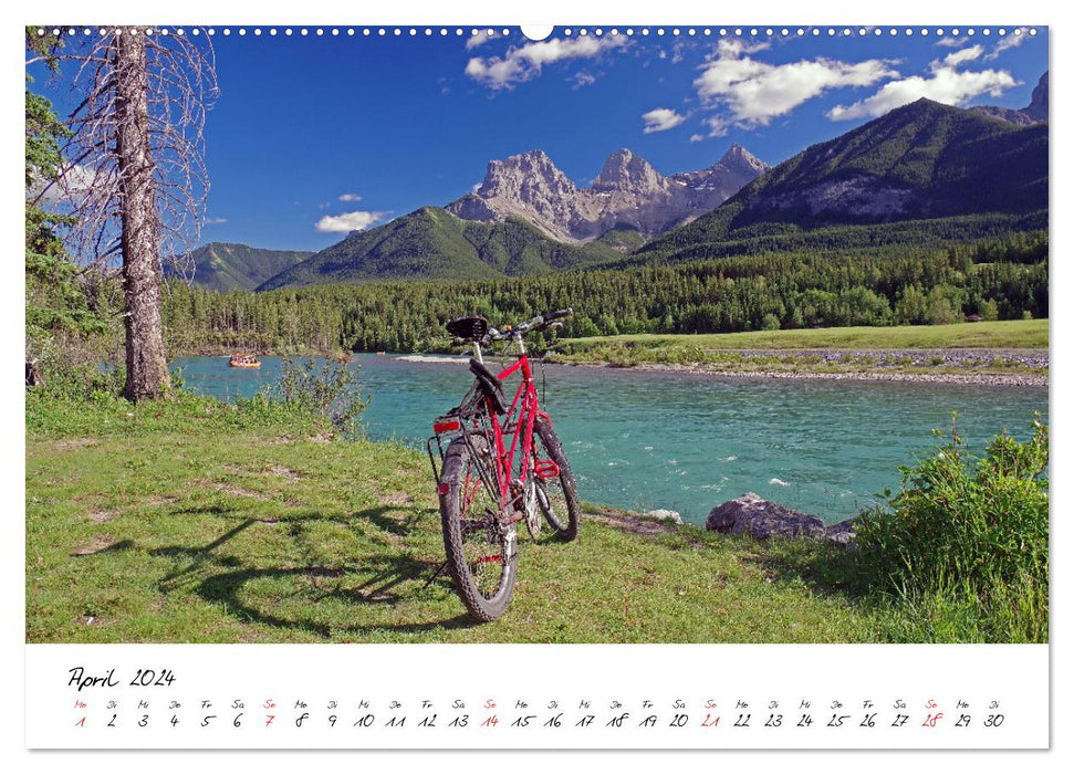 Adventure cycling trips (CALVENDO Premium Wall Calendar 2024) 