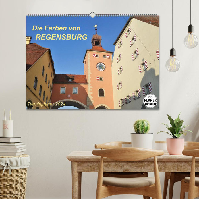 Les couleurs de REGENSBURG (calendrier mural CALVENDO 2024) 