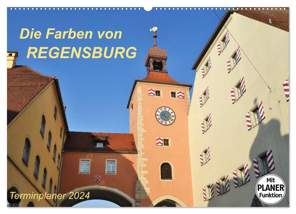 Les couleurs de REGENSBURG (calendrier mural CALVENDO 2024) 