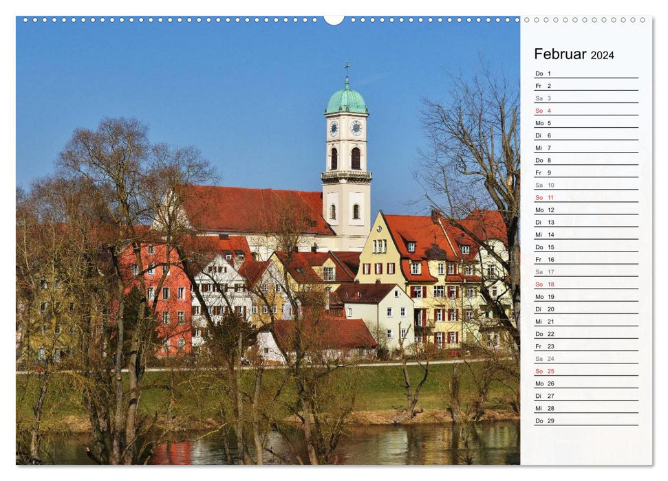 Les couleurs de REGENSBURG (calendrier mural CALVENDO 2024) 