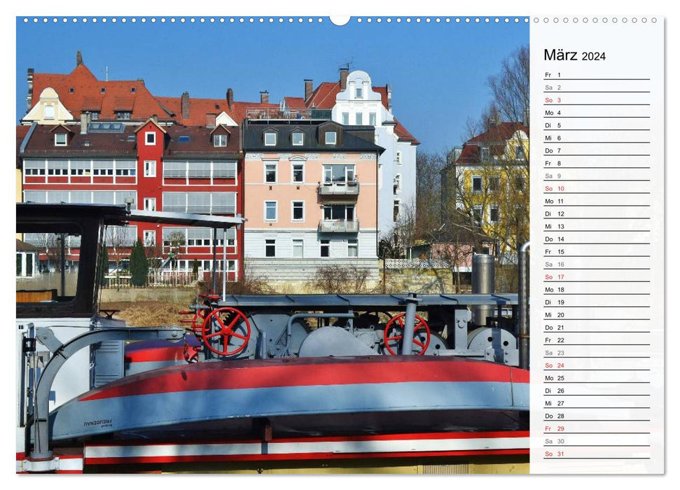 Les couleurs de REGENSBURG (calendrier mural CALVENDO 2024) 