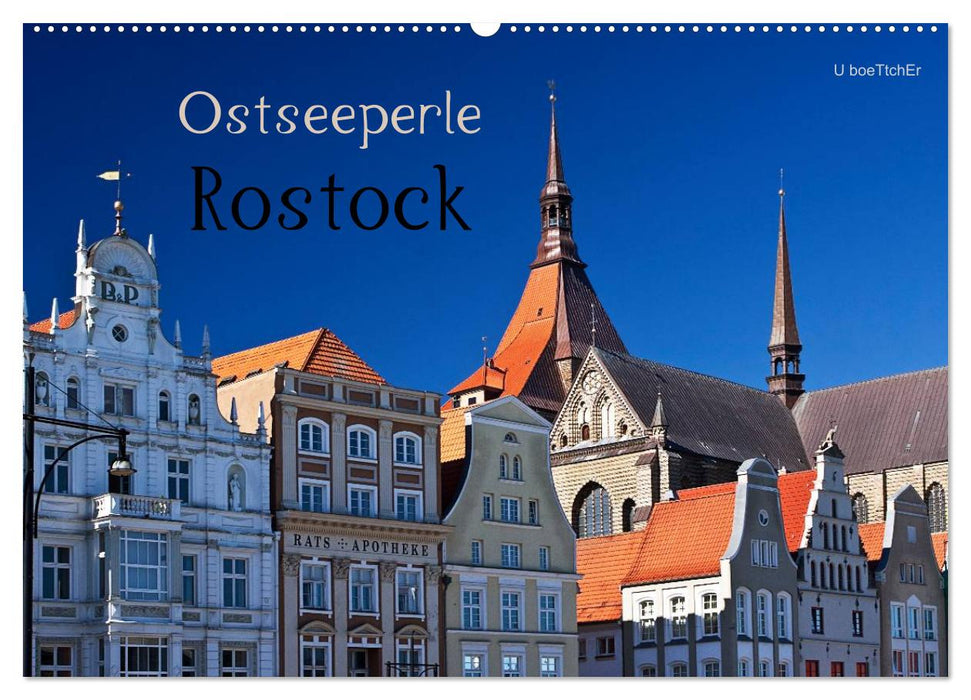 Baltic Sea Pearl Rostock (CALVENDO wall calendar 2024) 