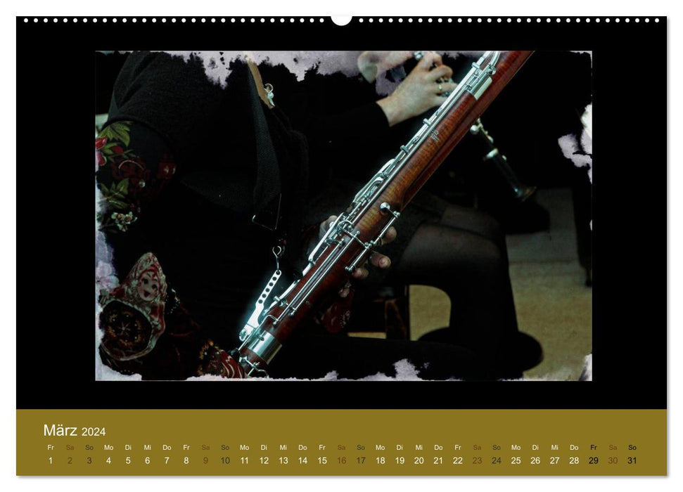 Sound Images Instrumental ART (CALVENDO Premium Wall Calendar 2024) 