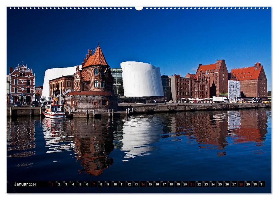 Baltic Sea Pearl Stralsund (CALVENDO wall calendar 2024) 