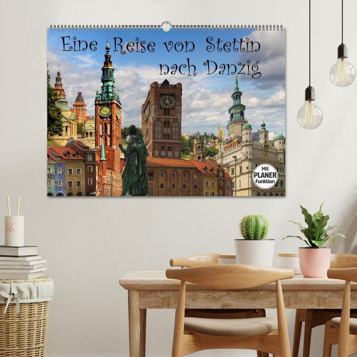 Un voyage de Stettin à Gdansk (calendrier mural CALVENDO 2024) 