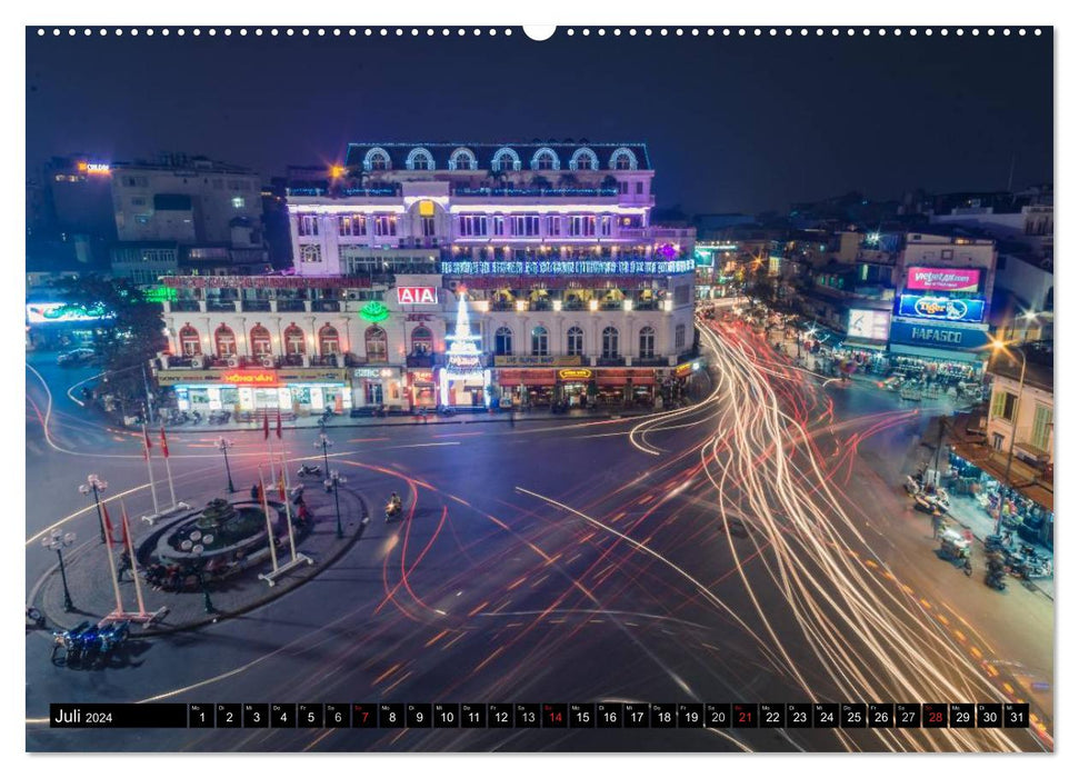 VIETNAM - De Saigon à Hanoï (Calvendo Premium Wall Calendar 2024) 