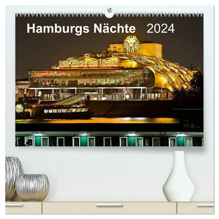 Hamburgs Nächte (CALVENDO Premium Wandkalender 2024)