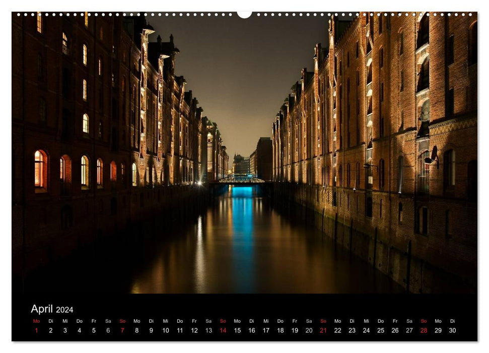 Hamburgs Nächte (CALVENDO Premium Wandkalender 2024)