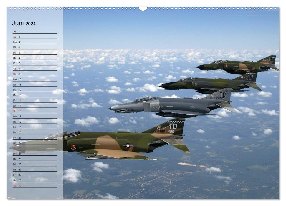 Fighter aircraft USA (CALVENDO wall calendar 2024) 