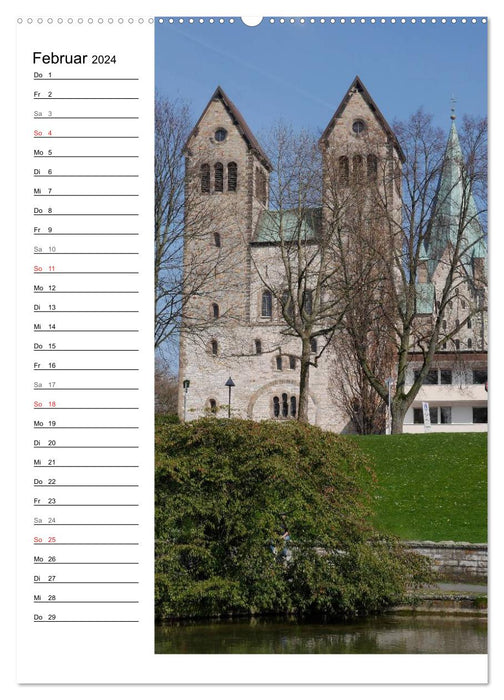 Streifzüge durch Paderborn (CALVENDO Wandkalender 2024)
