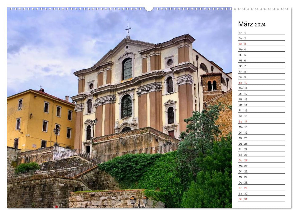 Trieste - Habsburg heritage and Italian flair (CALVENDO wall calendar 2024) 