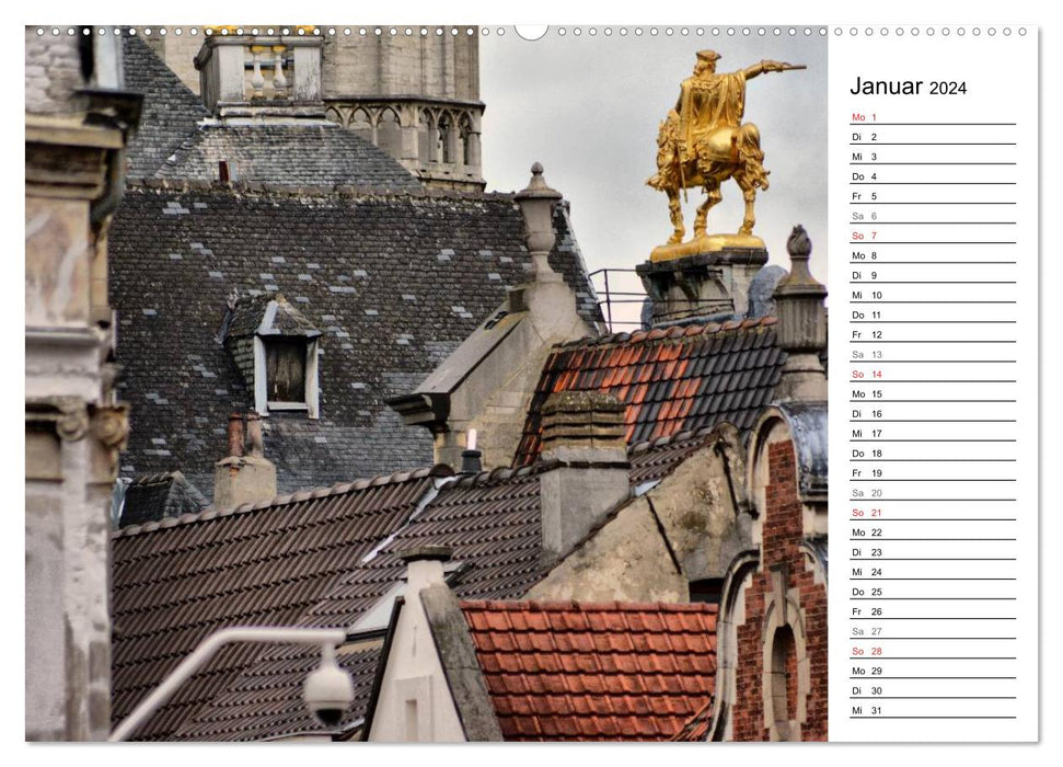 300mm - Brussels (CALVENDO wall calendar 2024) 