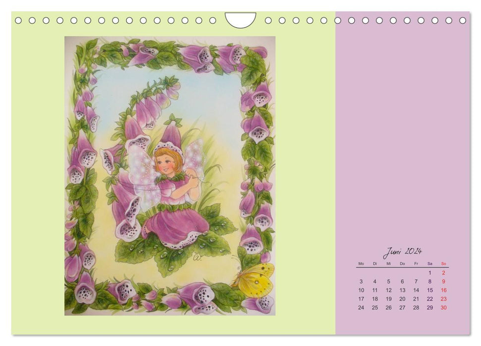 Blumen Elfen (CALVENDO Wandkalender 2024)