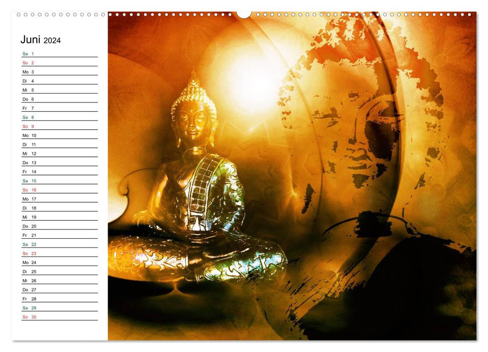 Buddha (CALVENDO Premium Wandkalender 2024)