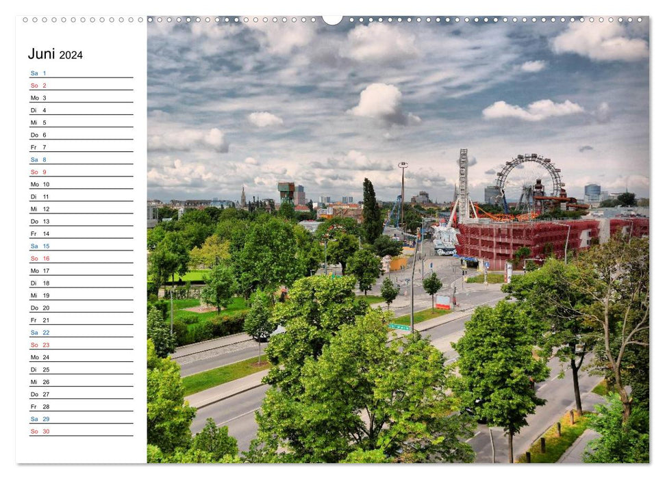 Wien - Österreichs charmante Hauptstadt (CALVENDO Wandkalender 2024)