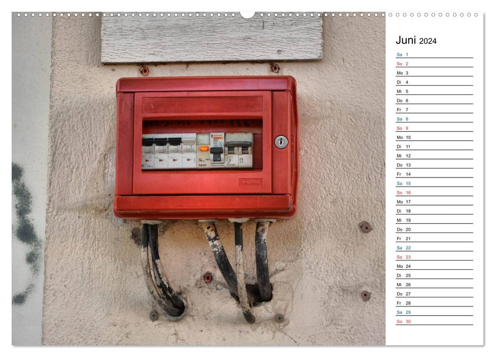 Unter Strom - Elektroinstallationen der besonderen Art (CALVENDO Wandkalender 2024)