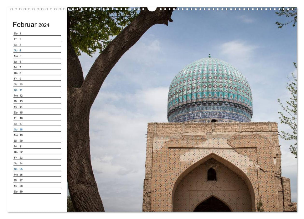 Uzbekistan - Fascinating architecture along the Silk Road (CALVENDO Premium Wall Calendar 2024) 