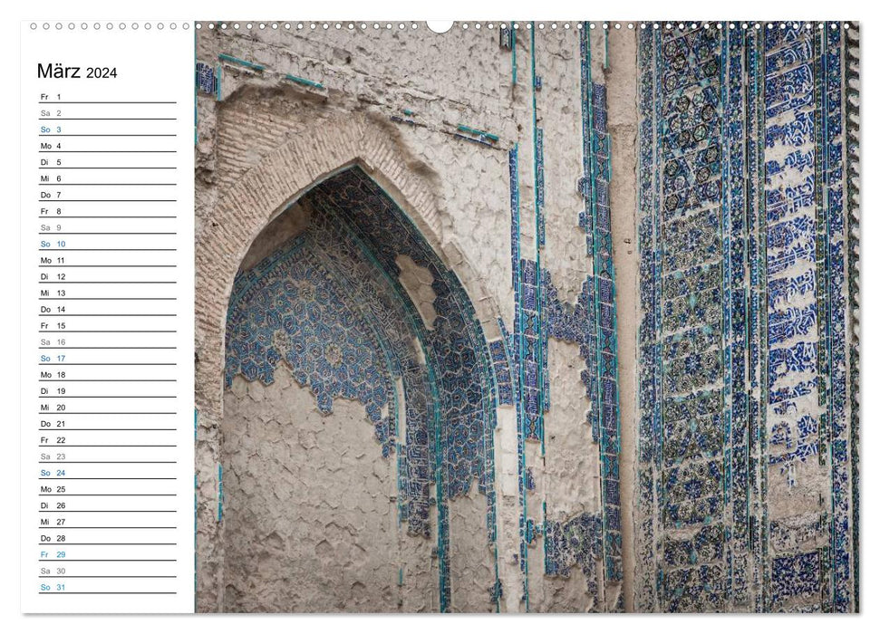 Uzbekistan - Fascinating architecture along the Silk Road (CALVENDO Premium Wall Calendar 2024) 