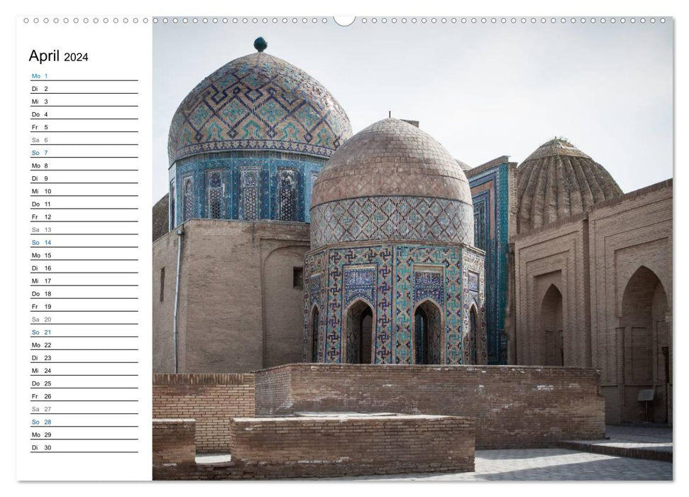 Uzbekistan - Fascinating architecture along the Silk Road (CALVENDO Premium Wall Calendar 2024) 