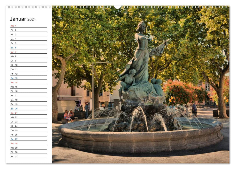 France - Villes et Villages du Languedoc-Roussillon (Calendrier mural CALVENDO 2024) 