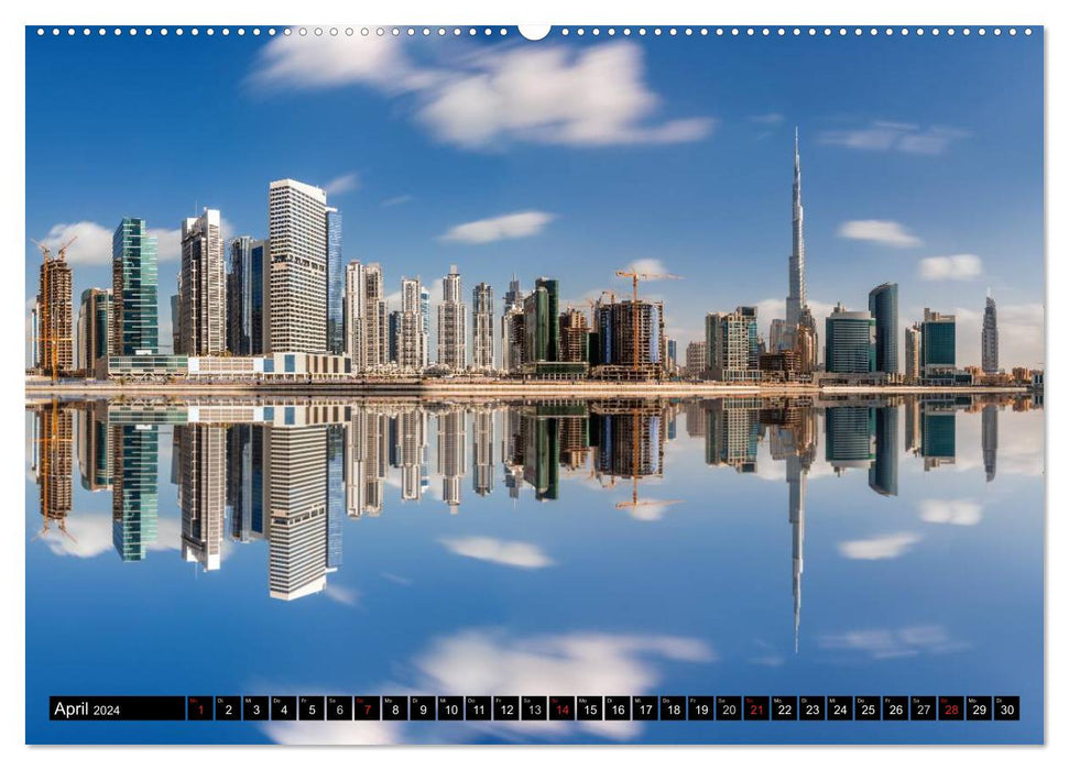 Dubaï - Une ville artificielle (Calendrier mural CALVENDO Premium 2024) 