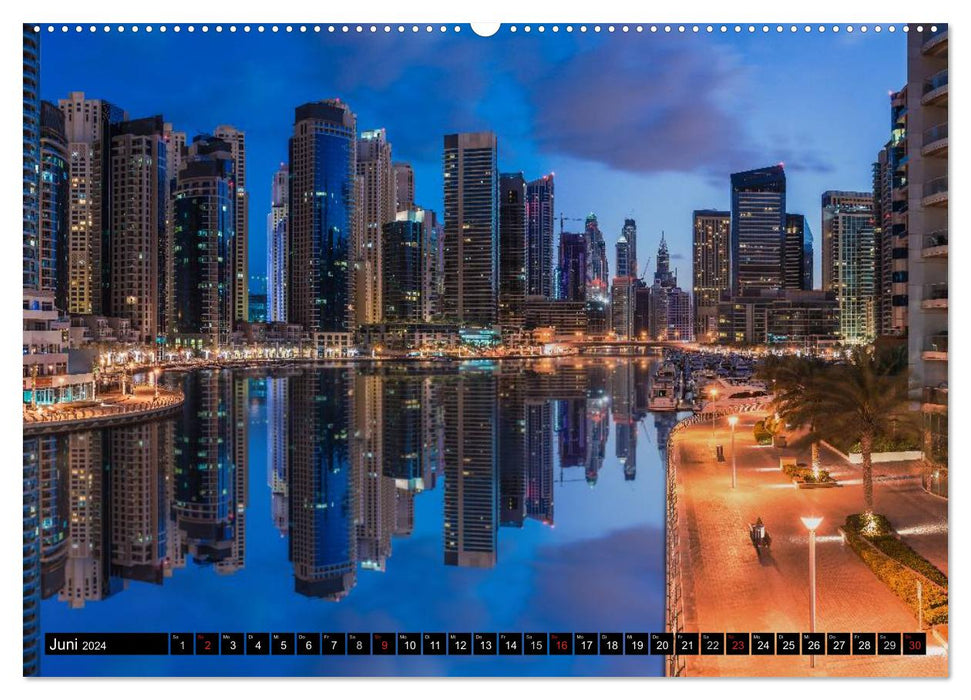 Dubai - Eine künstliche Stadt (CALVENDO Premium Wandkalender 2024)