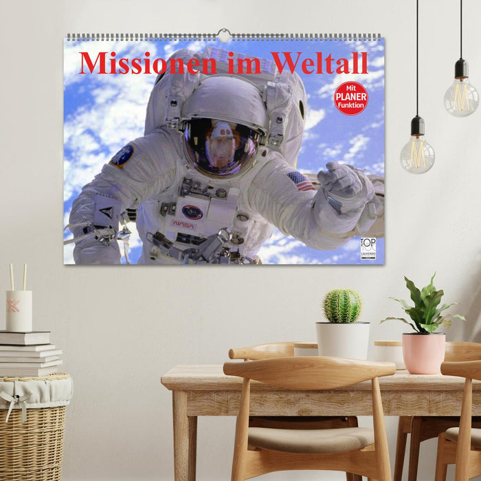 Missions dans l'espace (Calendrier mural CALVENDO 2024) 