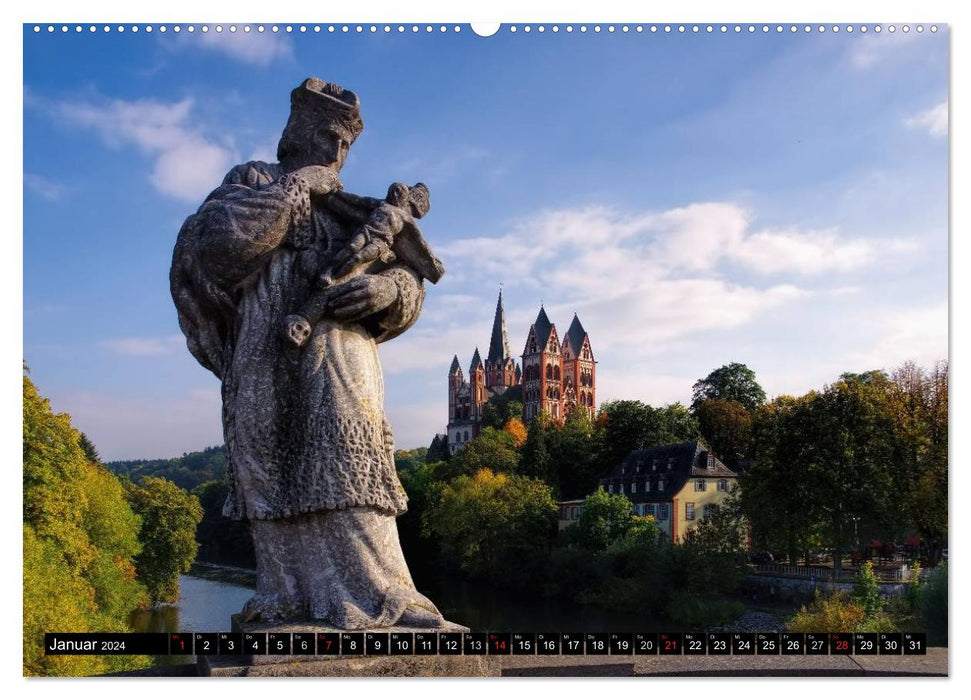 Die Lahn - Zauberhafte Orte rund um Limburg (CALVENDO Wandkalender 2024)