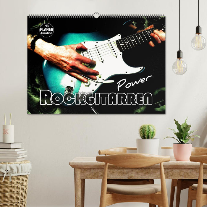 Rock Guitar Power (Calendrier mural CALVENDO 2024) 