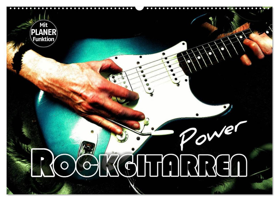 Rock Guitar Power (Calendrier mural CALVENDO 2024) 