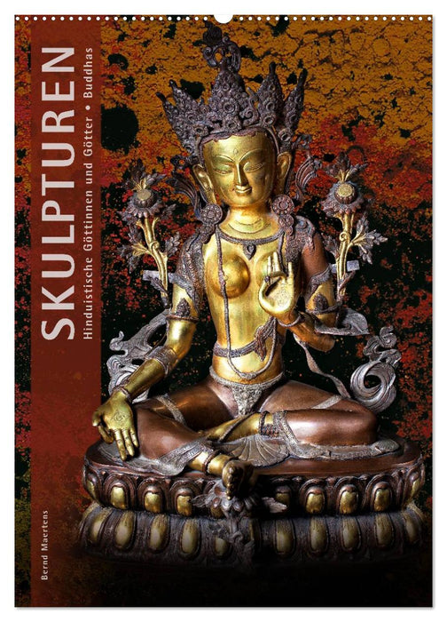 SCULPTURES Hindu Goddesses and Gods • Buddhas (CALVENDO Wall Calendar 2024) 