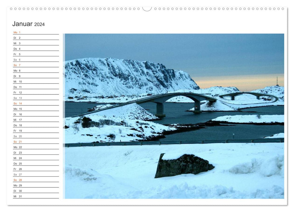 Northern Norway in the light (CALVENDO Premium Wall Calendar 2024) 