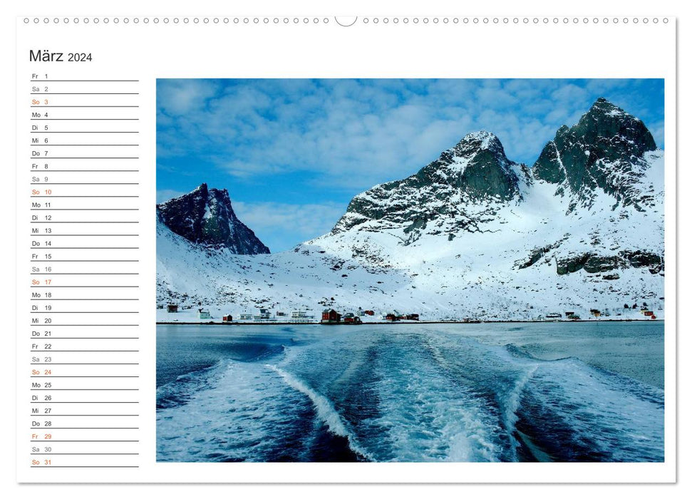 Northern Norway in the light (CALVENDO Premium Wall Calendar 2024) 