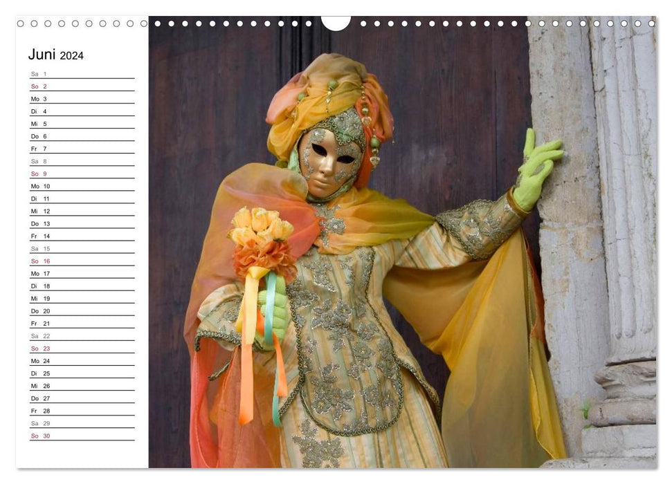 Carnevale di Venezia 2024 (CALVENDO wall calendar 2024) 
