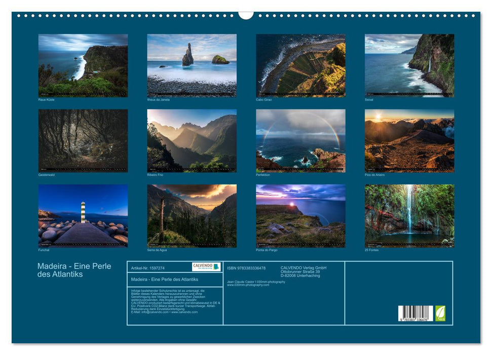 Madeira - A Pearl of the Atlantic (CALVENDO wall calendar 2024) 