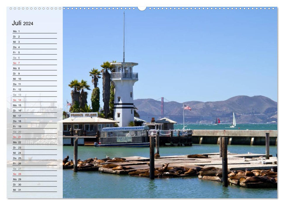SAN FRANCISCO, ville de rêve en Californie (Calvendo Premium Wall Calendar 2024) 